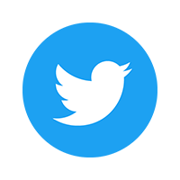 Twitter app icon in blue and white