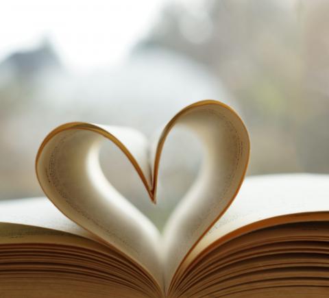 Heart shaped book